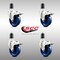 Service Caster 4 Inch 316SS Solid Poly Swivel 1-1/2 Inch Expanding Stem Caster Set Lock Brake SCC-SS316TTLEX20S414-SPUS-112-4 - alternate 2